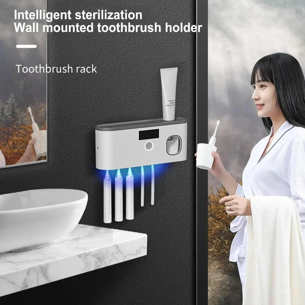 DentaShieldPro™ Family — Sterilizzatore UV 5 Posti con Erogatore Automatico