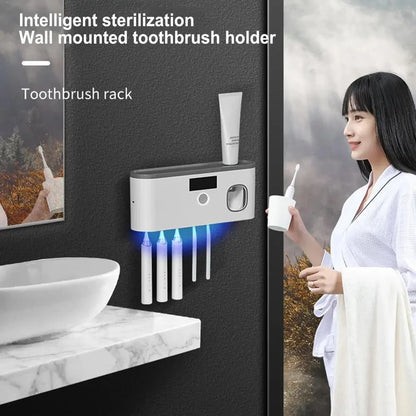 DentaShieldPro™ Family — Sterilizzatore UV 5 Posti con Erogatore Automatico