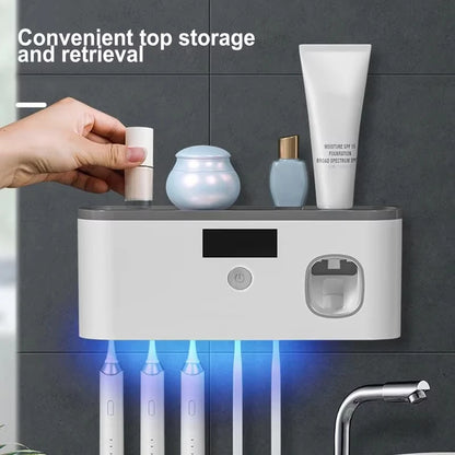 DentaShieldPro™ Family — Sterilizzatore UV 5 Posti con Erogatore Automatico