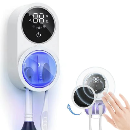 DentaShieldPro™ – Sterilizzatore UV per Spazzolini con Erogatore Automatico